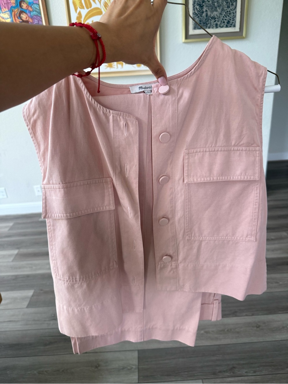 Madewell Blush Pink Sleeveless Vest